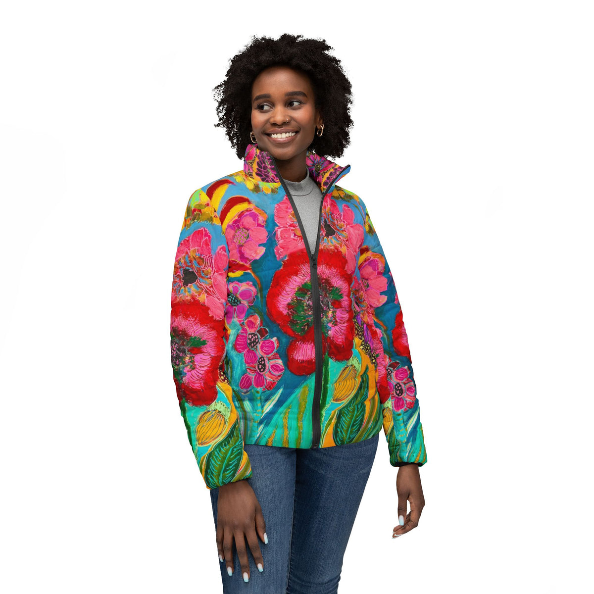 Floral Fantasy Puffer Jacket main image 1